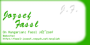 jozsef fassl business card